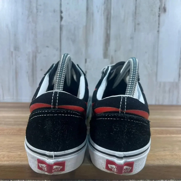 Vans‎ Old Skool Low Fire Flame Black Suede Sneakers Men's 7 / Women's 8.5 - Picture 5 of 7